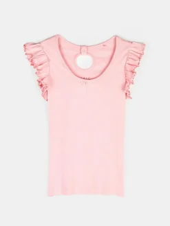 GATE Koszulka z falbaną| Koszulki I Topy·Koszulki