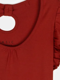 GATE Koszulka z falbaną| Koszulki I Topy·Koszulki