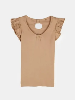 GATE Koszulka z falbaną| Koszulki I Topy·Koszulki