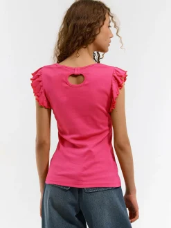 GATE Koszulka z falbaną| Koszulki I Topy·Koszulki