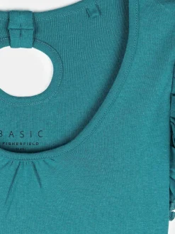 GATE Koszulka z falbaną| Koszulki I Topy·Koszulki