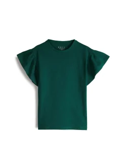 GATE Koszulka z falbaną| Koszulki I Topy·Koszulki