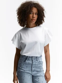 GATE Koszulka z falbaną| Koszulki I Topy·Koszulki