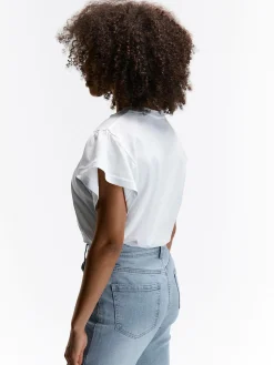 GATE Koszulka z falbaną| Koszulki I Topy·Koszulki