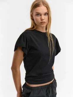 GATE Koszulka z falbaną| Koszulki I Topy·Koszulki