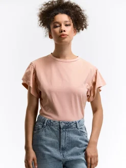 GATE Koszulka z falbaną| Koszulki I Topy·Koszulki