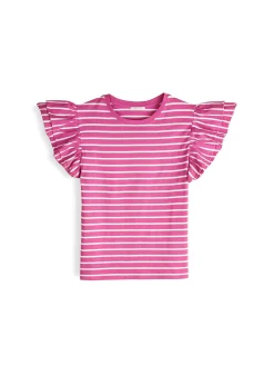 GATE Koszulka z falbaną| Koszulki I Topy·Koszulki