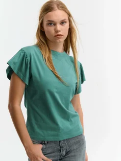 GATE Koszulka z falbaną| Koszulki I Topy·Koszulki