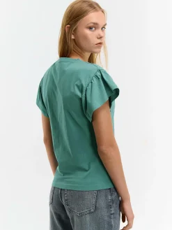 GATE Koszulka z falbaną| Koszulki I Topy·Koszulki