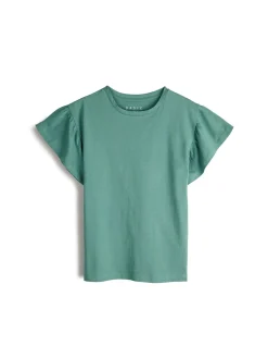 GATE Koszulka z falbaną| Koszulki I Topy·Koszulki