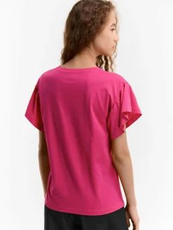 GATE Koszulka z falbaną| Koszulki I Topy·Koszulki