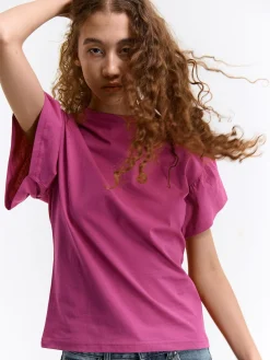 GATE Koszulka z falbaną| Koszulki I Topy·Koszulki