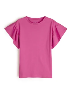 GATE Koszulka z falbaną| Koszulki I Topy·Koszulki