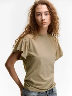 GATE Koszulka z falbaną| Koszulki I Topy·Koszulki