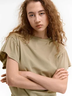 GATE Koszulka z falbaną| Koszulki I Topy·Koszulki