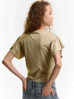 GATE Koszulka z falbaną| Koszulki I Topy·Koszulki