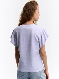 GATE Koszulka z falbaną| Koszulki I Topy·Koszulki