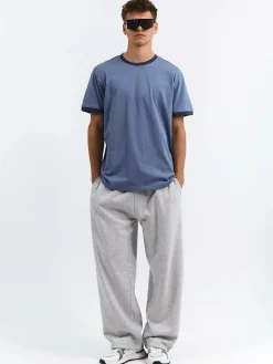 GATE Koszulka z kontrastową łamówką| Koszulki·Koszulki ☀️|Koszulki·Basic Koszulki I Podkoszulki