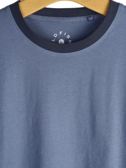 GATE Koszulka z kontrastową łamówką| Koszulki·Koszulki ☀️|Koszulki·Basic Koszulki I Podkoszulki