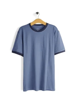 GATE Koszulka z kontrastową łamówką| Koszulki·Koszulki ☀️|Koszulki·Basic Koszulki I Podkoszulki