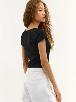 GATE Koszulka z okrągłym dekoltem| Koszulki I Topy·Koszulki