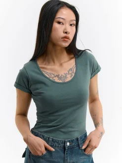 GATE Koszulka z okrągłym dekoltem| Koszulki I Topy·Koszulki