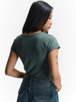 GATE Koszulka z okrągłym dekoltem| Koszulki I Topy·Koszulki