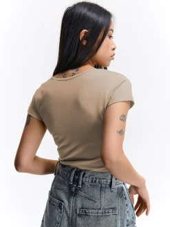 GATE Koszulka z okrągłym dekoltem| Koszulki I Topy·Koszulki