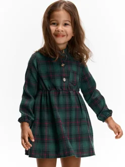 GATE Koszulowa sukienka w kratę|Dzieci Dziewczynki·Sukienki