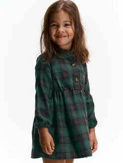 GATE Koszulowa sukienka w kratę|Dzieci Dziewczynki·Sukienki