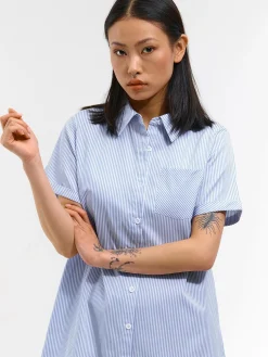 GATE Koszulowa sukienka w prążki| Kategorie·Sukienki