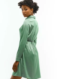 GATE Koszulowa sukienka z paskiem| Kategorie·Sukienki