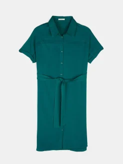 GATE Koszulowa sukienka z paskiem| Kategorie·Sukienki