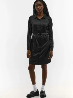 GATE Koszulowa sukienka z paskiem| Kategorie·Sukienki