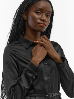 GATE Koszulowa sukienka z paskiem| Kategorie·Sukienki