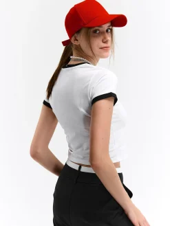 GATE Krótka, bawełniana koszulka| Koszulki I Topy·Koszulki|Koszulki I Topy·Koszulki Z Nadrukiem