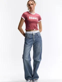 GATE Krótka, bawełniana koszulka| Koszulki I Topy·Koszulki|Koszulki I Topy·Koszulki Z Nadrukiem