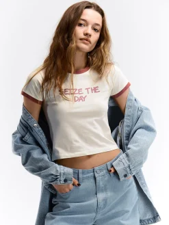 GATE Krótka, bawełniana koszulka| Koszulki I Topy·Koszulki|Koszulki I Topy·Koszulki Z Nadrukiem