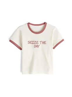 GATE Krótka, bawełniana koszulka| Koszulki I Topy·Koszulki|Koszulki I Topy·Koszulki Z Nadrukiem