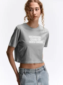 GATE Krótka, bawełniana koszulka| Koszulki I Topy·Koszulki|Koszulki I Topy·Koszulki Z Nadrukiem