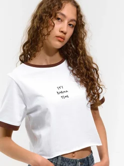 GATE Krótka, bawełniana koszulka| Koszulki I Topy·Koszulki|Koszulki I Topy·Koszulki Z Nadrukiem