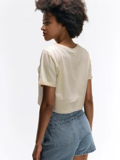 GATE Krótka, bawełniana koszulka z nadrukiem| Koszulki I Topy·Koszulki|Koszulki I Topy·Koszulki Z Nadrukiem