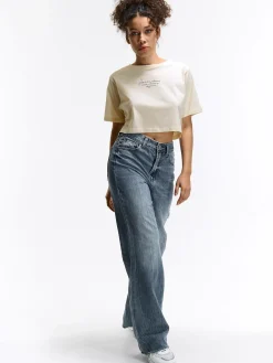 GATE Krótka, bawełniana koszulka z nadrukiem| Koszulki I Topy·Koszulki|Koszulki I Topy·Koszulki Z Nadrukiem