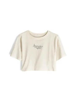 GATE Krótka, bawełniana koszulka z nadrukiem| Koszulki I Topy·Koszulki|Koszulki I Topy·Koszulki Z Nadrukiem