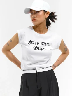 GATE Krótka, bawełniana koszulka z nadrukiem| Koszulki I Topy·Koszulki|Koszulki I Topy·Koszulki Z Nadrukiem