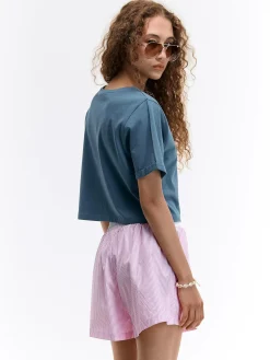 GATE Krótka, bawełniana koszulka z nadrukiem| Koszulki I Topy·Koszulki|Koszulki I Topy·Koszulki Z Nadrukiem