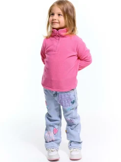 GATE Krótka bluza polarowa zapinana na zamek|Dzieci Dziewczynki·Bluzki