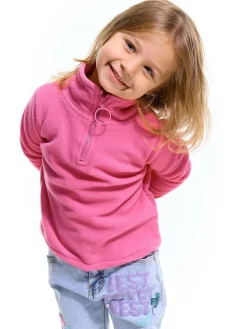 GATE Krótka bluza polarowa zapinana na zamek|Dzieci Dziewczynki·Bluzki