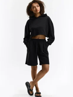 GATE Krótka bluza z kapturem| Swetry I Bluzy·Bluzy