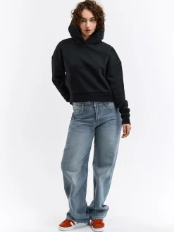 GATE Krótka bluza z kapturem| Swetry I Bluzy·Bluzy